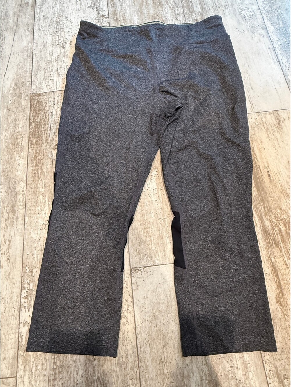 Calvin Klein Performance L Gray Straight Leg Yoga Pants